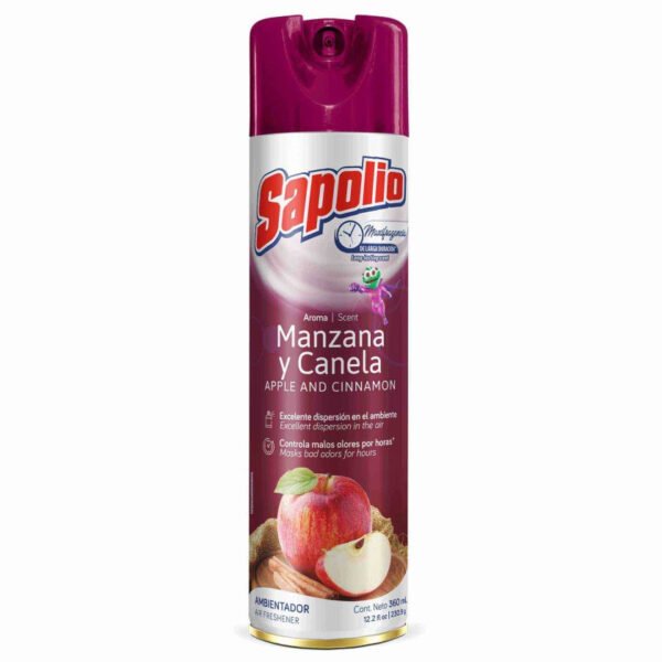 Desodorante ambiental sapolio manzana canela 360 ml