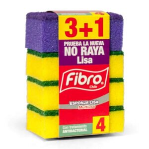 Esponja fibro x4