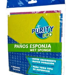 Pack paño esponja purity x3