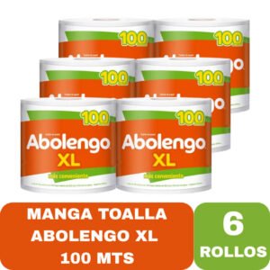 Toalla de papel abolengo xl 100 mt x6