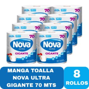 Toalla de papel nova ultra 70 mts gigante x6