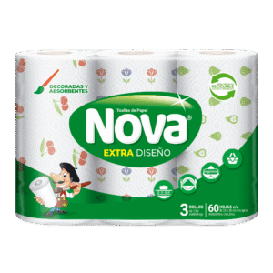 Toalla de papel nova extra diseño 12,5 mt x3