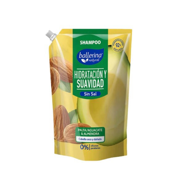 BALLERINA SHAMPOO HIDRATACIÓN Y SUAVIDAD 750 ML
