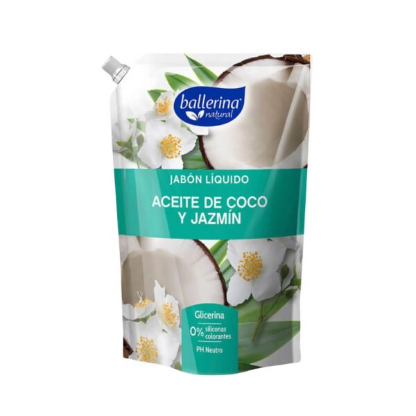 BALLERINA JABÓN ACEITE DE COCO Y JAZMÍN 750 ML