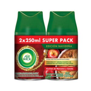 PACK AIR WICK SPRAY AUTOMÁTICO RECARGA MANZANA & CANELA 250 ML