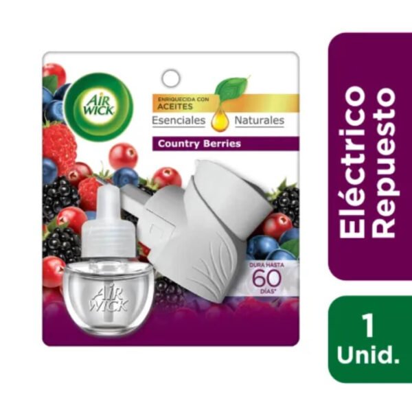 AIR WICK ELÉCTRICO APARATO + REPUESTO COUNTRY BERRIES 20 ML