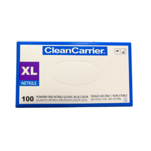 GUANTE NITRILO AZUL SIN POLVO XL 100 UN CLEANCARRIER