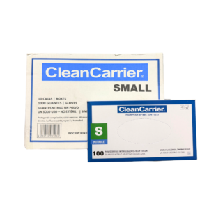 EMBALAJE GUANTE NITRILO AZUL SIN POLVO S 10 CAJAS 100 UN CLEANCARRIER