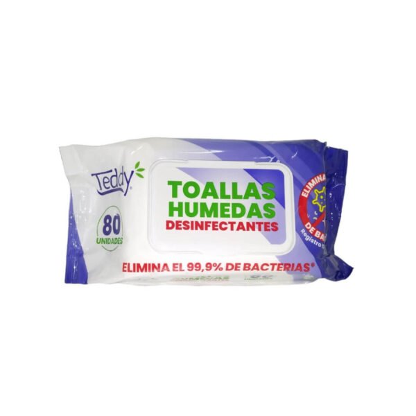 TEDDY TOALLAS HUMEDAS DESINFECTANTES 80 UNI