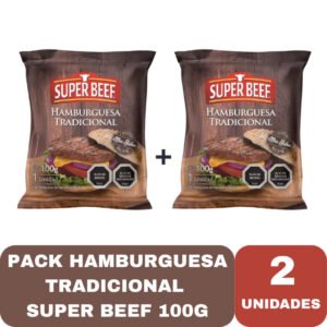 PACK SUPER BEEF HAMBURGUESA TRADICIONAL 100G X2