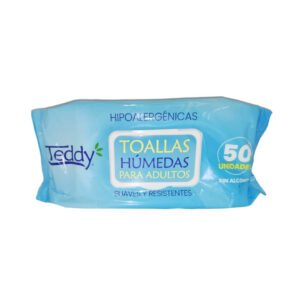 TEDDY TOALLAS HÚMEDAS PARA ADULTOS 50 UN HIPOALERGÉNICAS