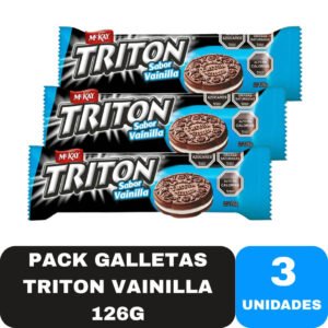 GALLETA TRITON VAINILLA X3 126G