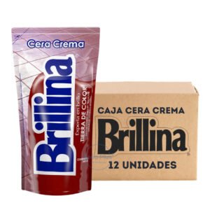 CAJA BRILLINA CERA CREMA TIERRA COLOR 340 ML X12
