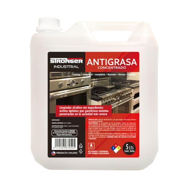 ANTIGRASA CONCENTRADO INDUSTRIAL STRONGER 5 LT