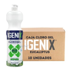 CAJA CLORO GEL IGENIX EUCALIPTUS 900 ML X10