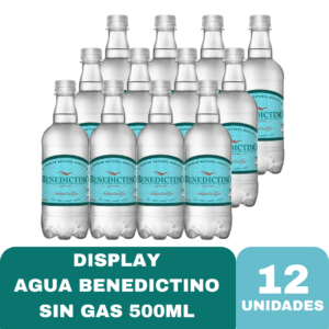 DISPLAY BENEDICTINO SIN GAS 500ML X12