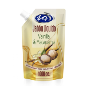 JABÓN IO VAINILLA & MACADAMIA 1 LT DOYPACK