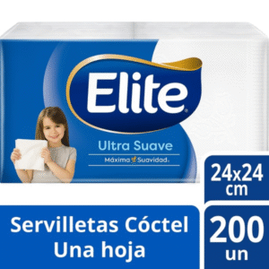 SERVILLETAS ELITE COCTEL 200 UN