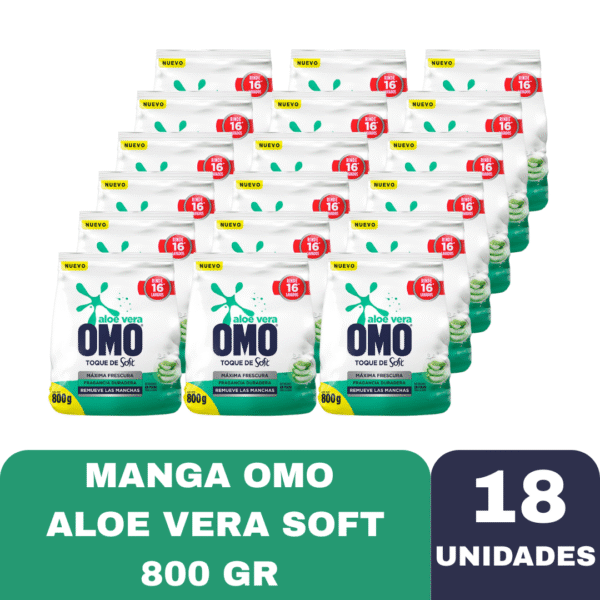 OMO ALOE VERA SOFT 800GR X18U