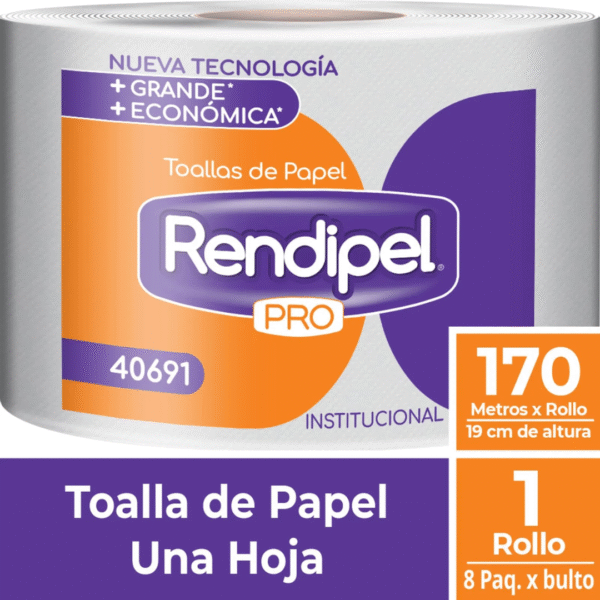 TOALLA DE PAPEL RENDIPEL PRO H/S 170 MTS - Imagen 2