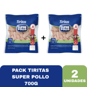PACK TIRITAS SUPER POLLO 700GR X2