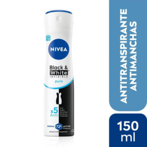 NIVEA DESODORANTE BLACK & WHITE PURE 150ML