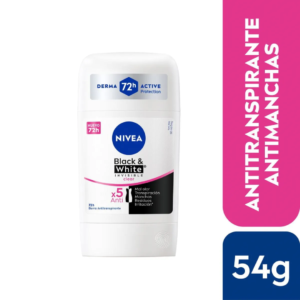 NIVEA DESODORANTE BLACK & WHITE CLEAR BARRA 54G