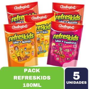 PACK REFRESKIDS 180ML X5