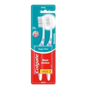 PACK CEPILLO DENTAL COLGATE X2 SUPER FLEXI SUAVE
