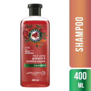 SHAMPOO HERBAL ESSENCES GRANADA Y PROTEÍNA VEGANA 400 ML
