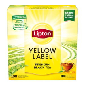 TÉ NEGRO LIPTON YELLOW LABEL 100 UN