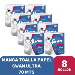 TOALLA PAPEL SWAN ULTRA 70 MTS X8