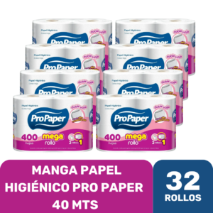 PAPEL HIGIÉNICO PROPAPER D/H 40 MTS X32