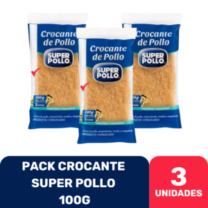 PACK CROCANTE SUPER POLLO 100 G X3