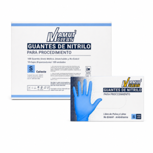 EMBALAJE GUANTE NITRILO CELESTE S 10 CAJAS