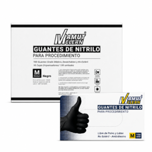 EMBALAJE GUANTE NITRILO NEGRO M 10 CAJAS