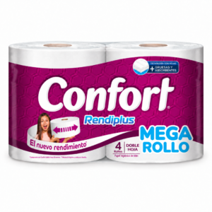 PAPEL HIGIENICO CONFORT RENDIPLUS 60 MT X4