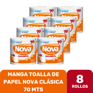 T. PAPEL NOVA CLASICA 70 MTS X8